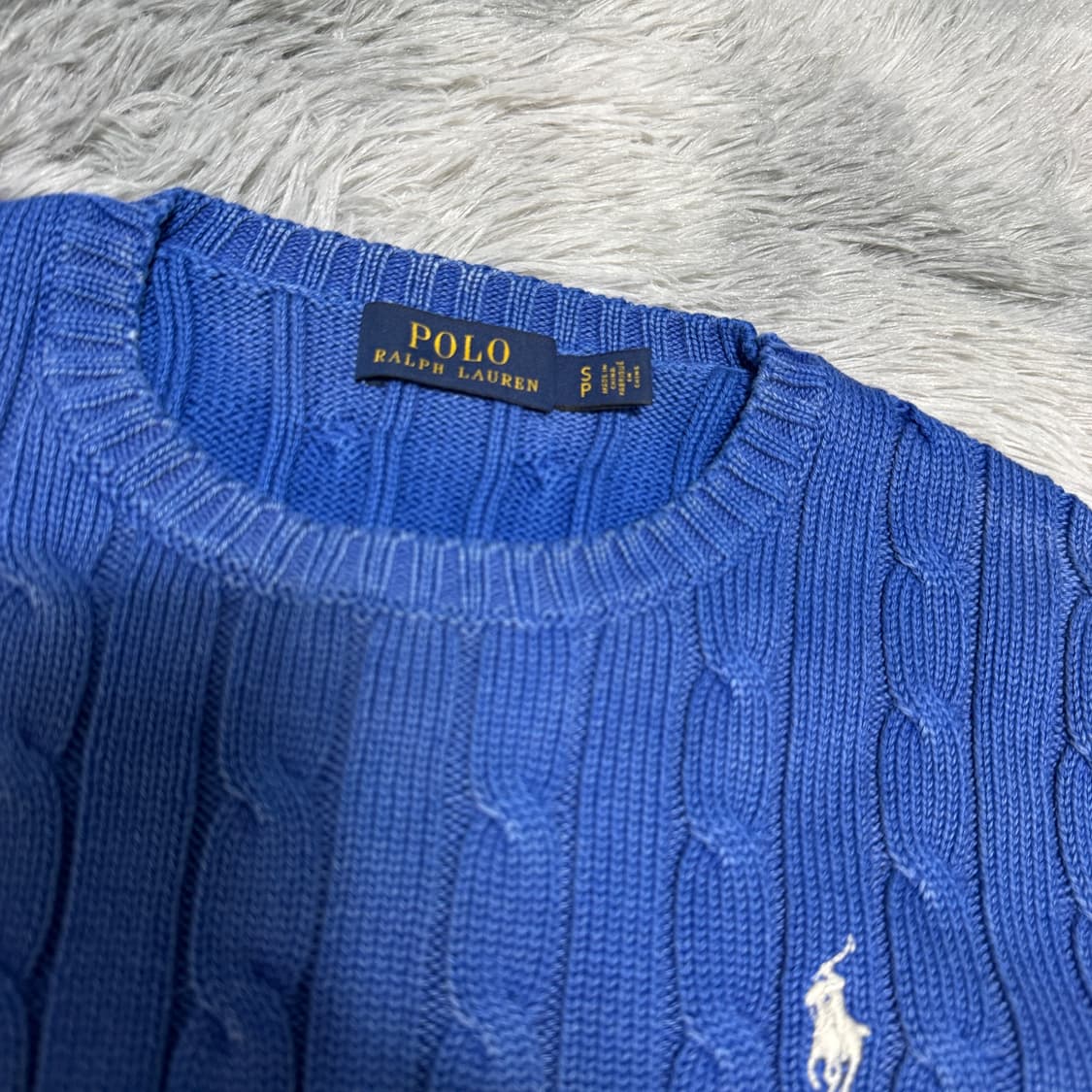 폴로 피그먼트 케이블니트 여성 S사이즈 상품이미지3