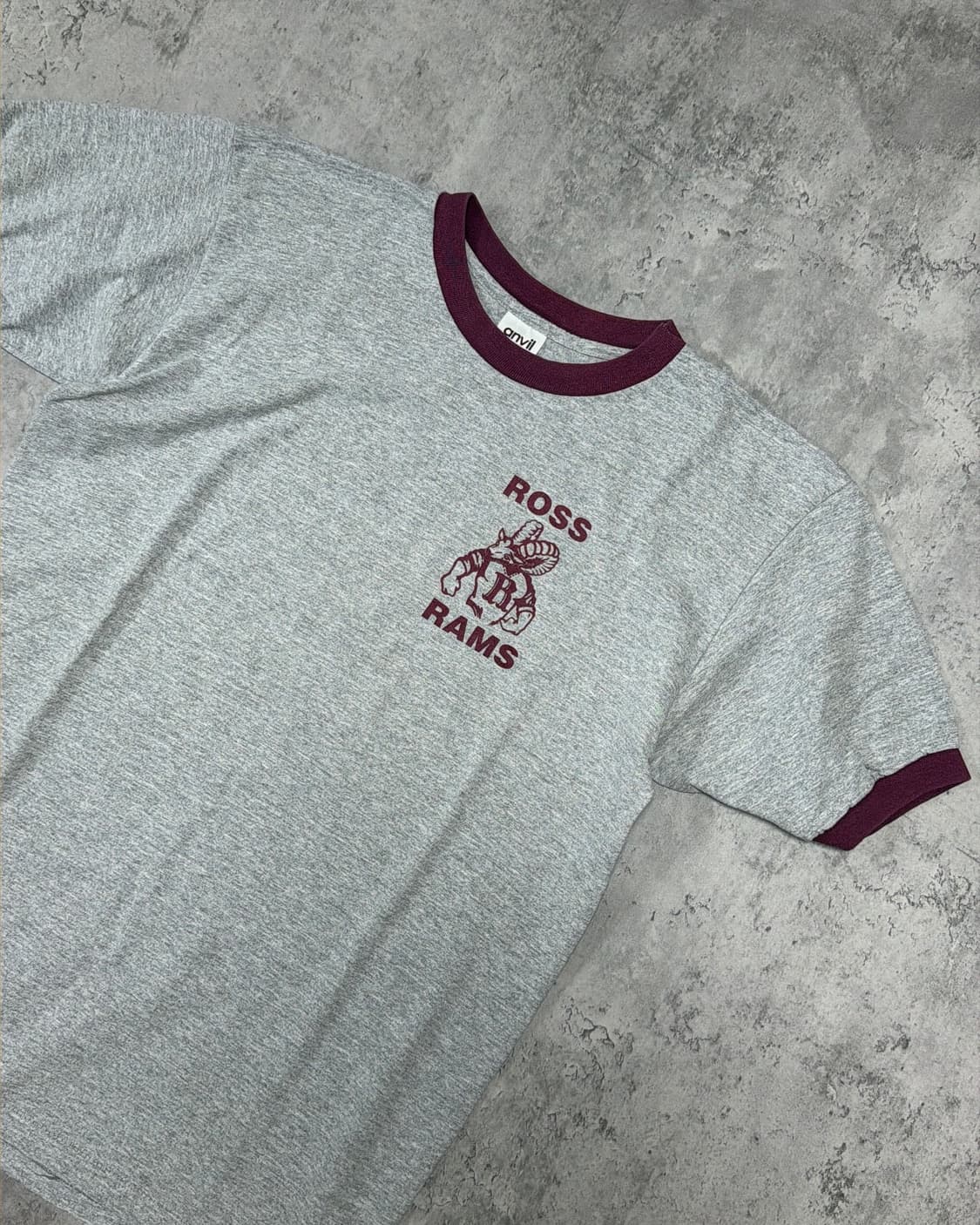 90s Ross Rams 싱글스티치 링거 티셔츠 상품이미지3