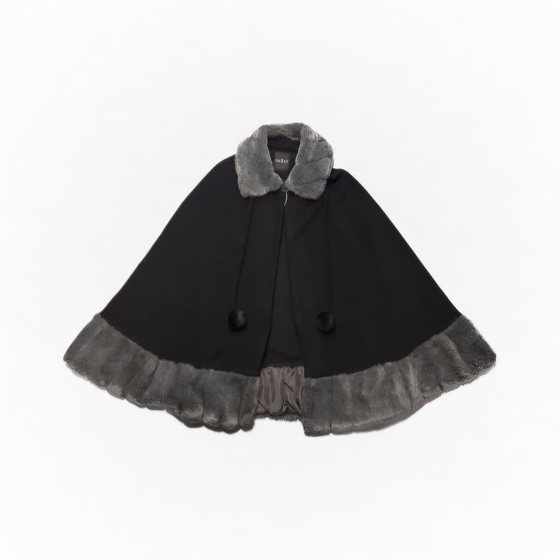 Valley 퍼 칼라 망토 상품이미지1