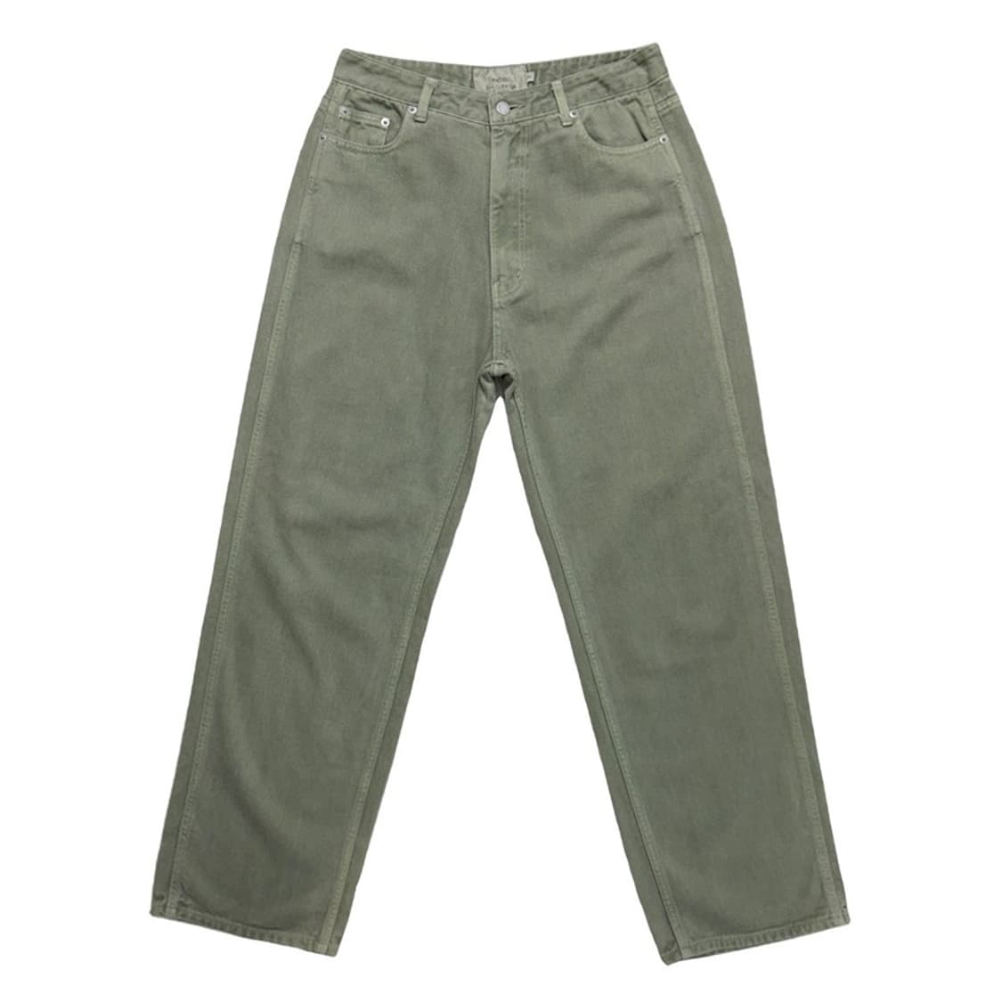 마티스 더 큐레이터 와이드 다잉 데님 팬츠 그라스 그린 2 상품이미지1