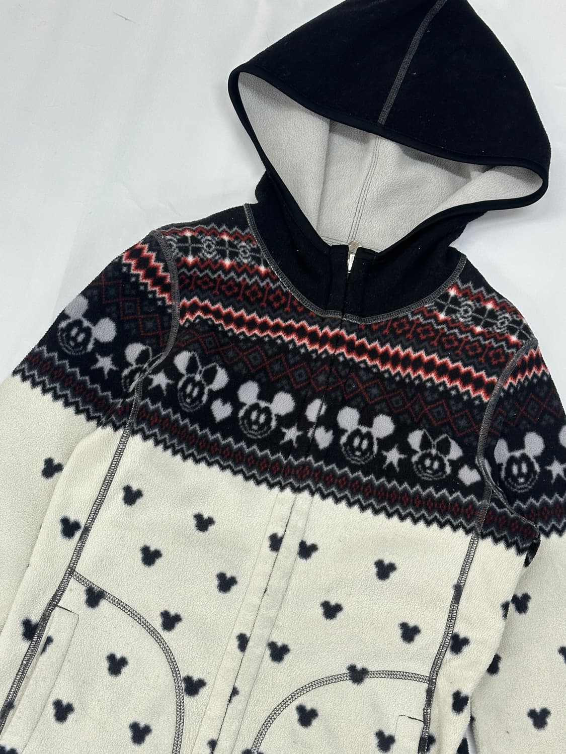 🖤미키마우스 디즈니 리버시블 후리스🖤 플리스집업 아우터 패턴  상품이미지5