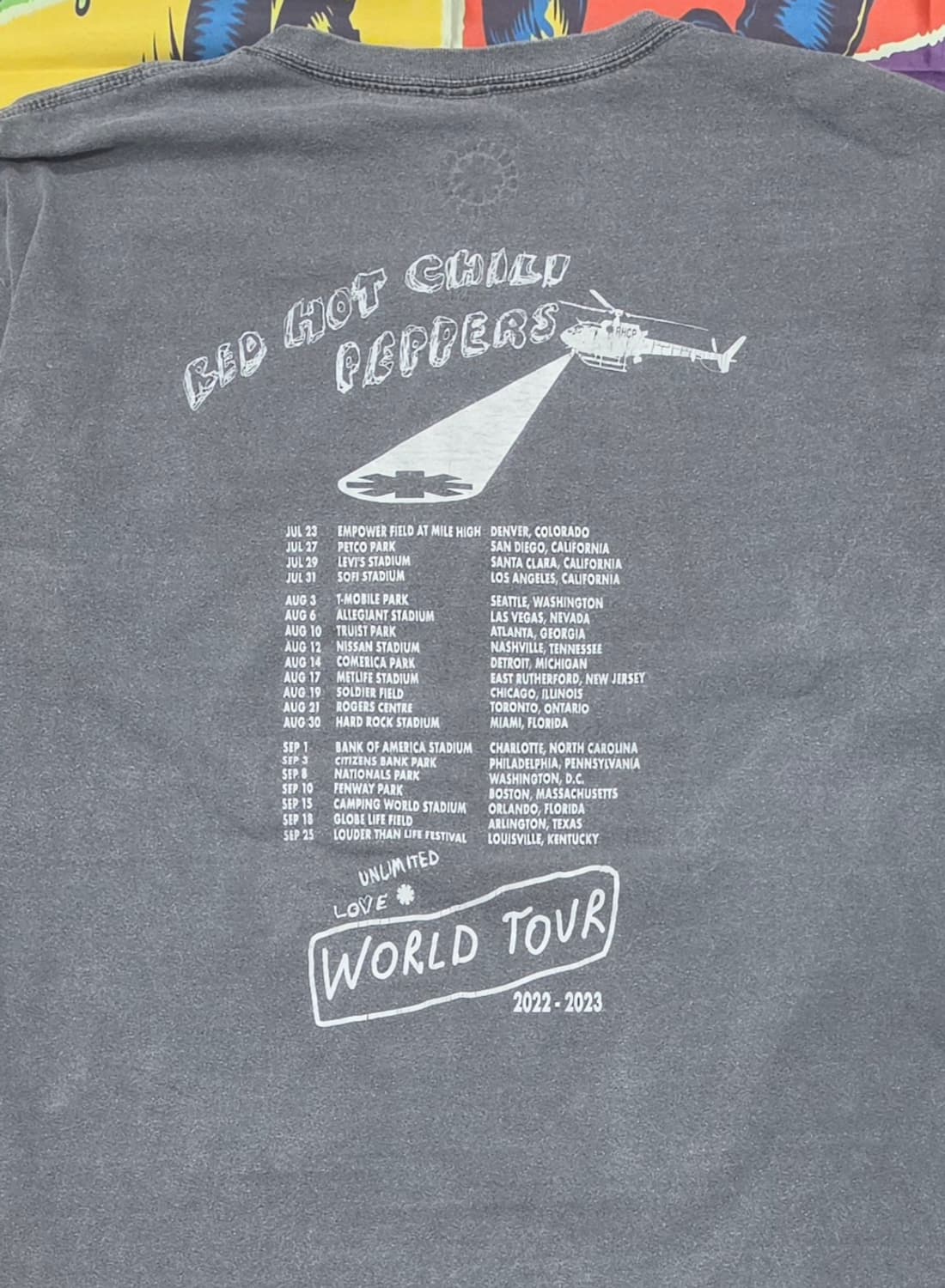 RED HOT CHILL PEPPERS 22TOUR 반팔 L 상품이미지6