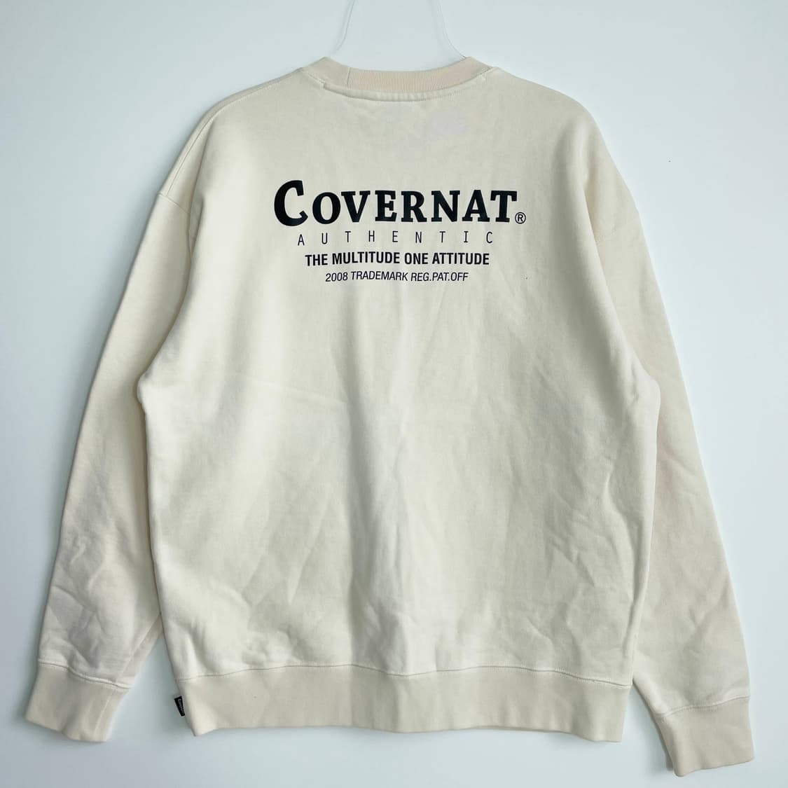 B1 커버낫 어센틱 로고 맨투맨 아이보리 L사이즈 상품이미지4