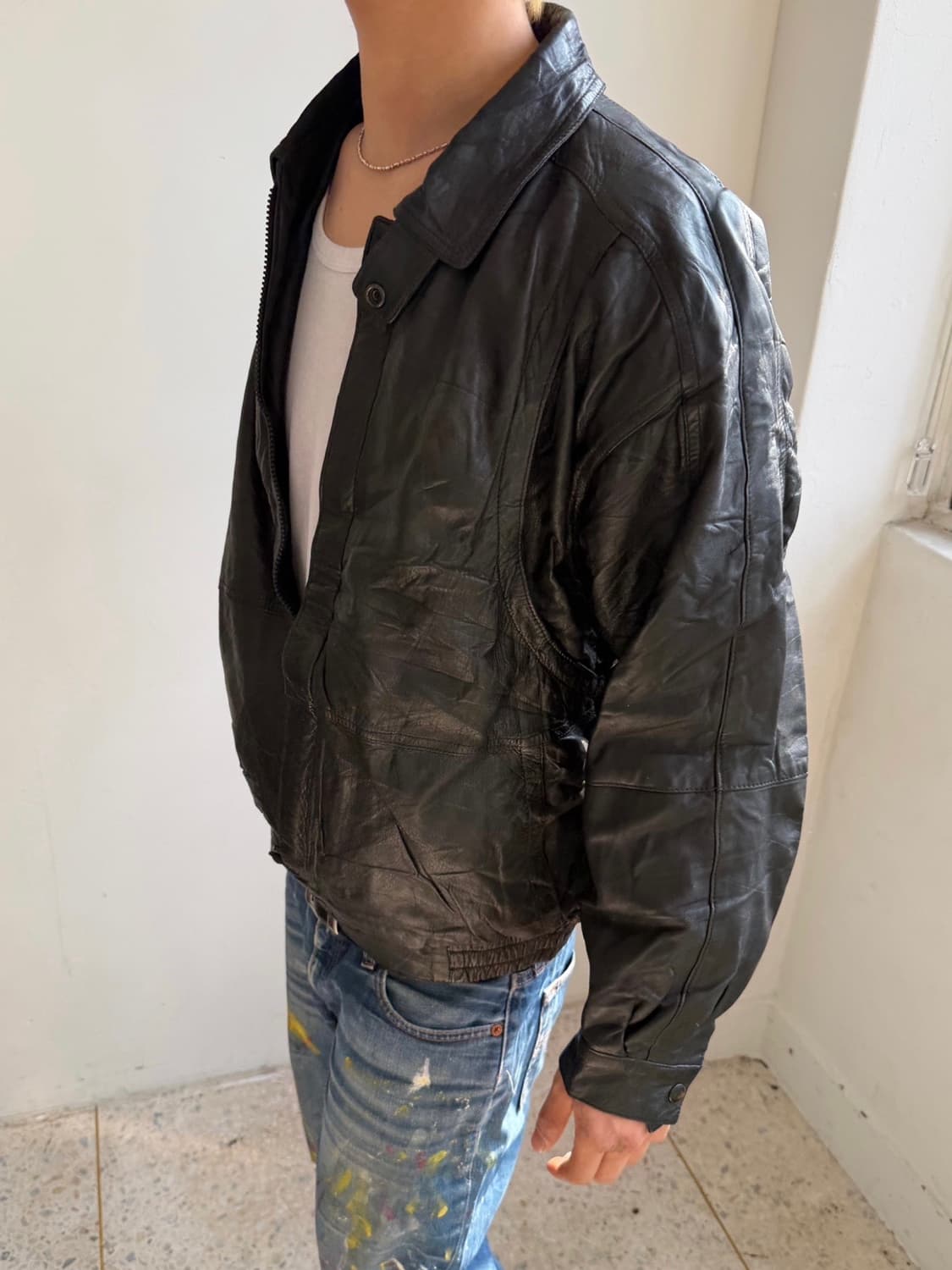 리얼레더 양가죽 블루종 자켓 상품이미지2