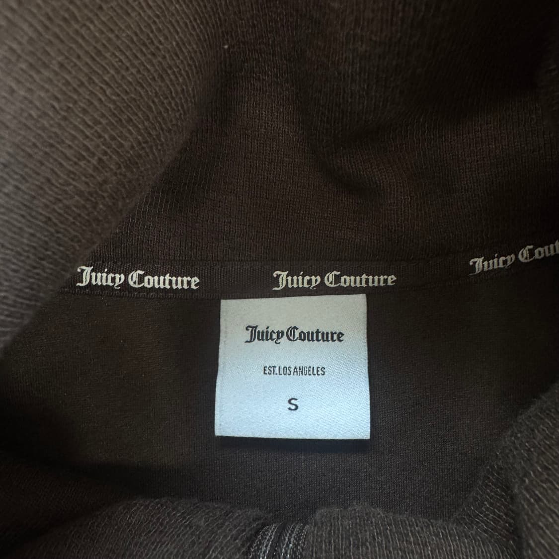 Juicy couture 쥬씨꾸뛰르 브라운 큐빅 로고 져지   상품이미지5