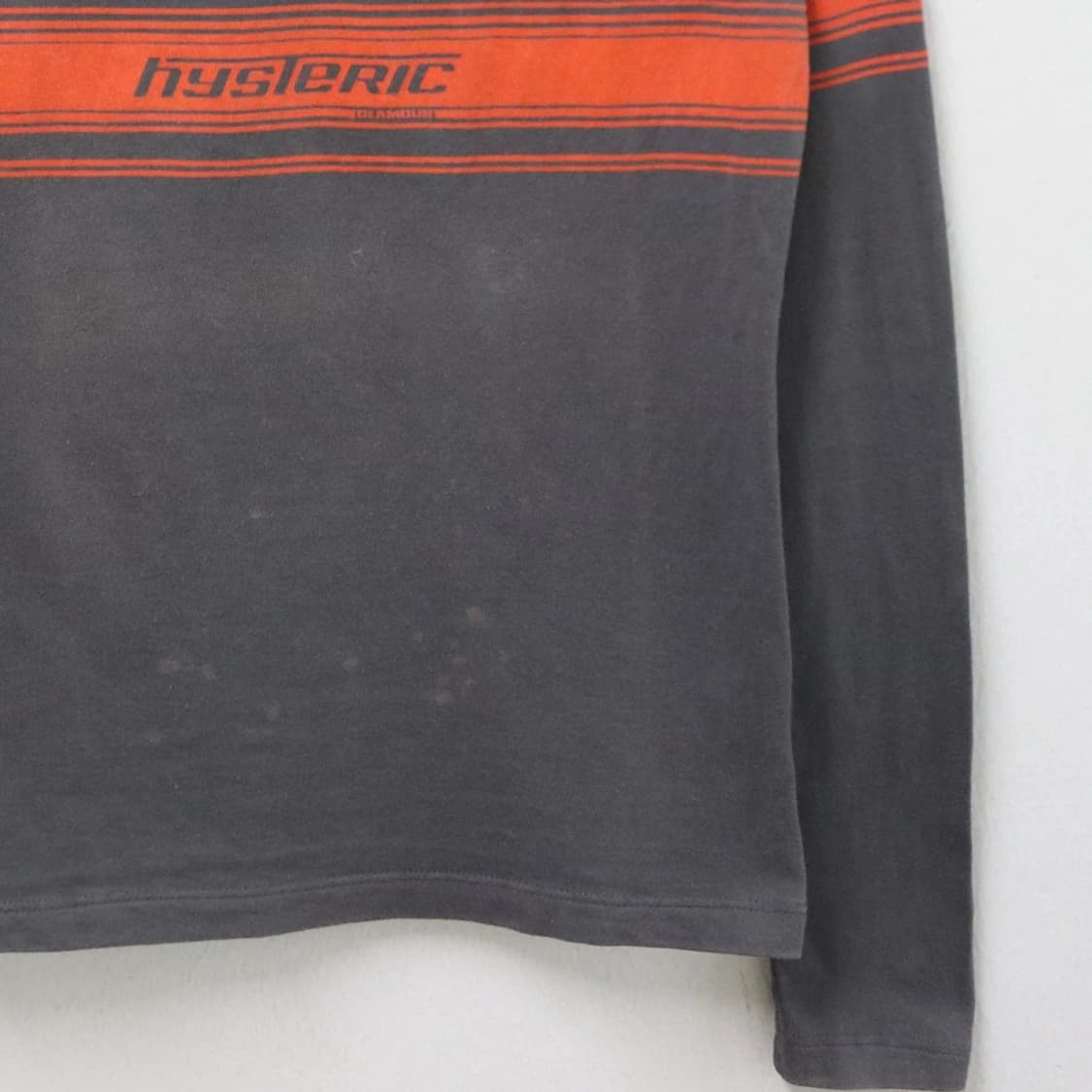 히스테릭글래머 라인 레터링 긴팔 티셔츠 66789 상품이미지4