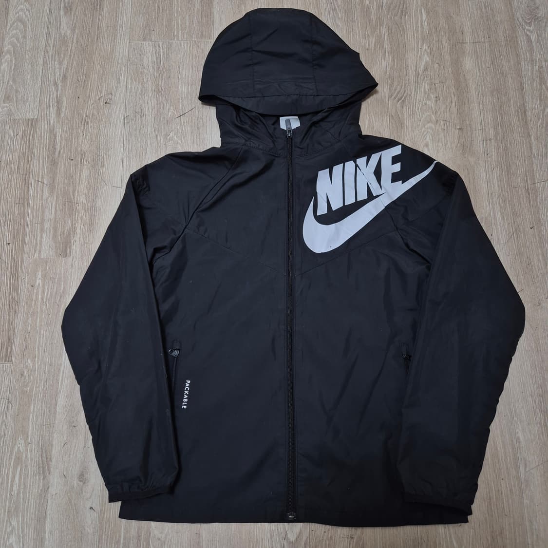 나이키 키즈 패커블 빅로고 후드 바람막이 자켓 L(12-13) 상품이미지1