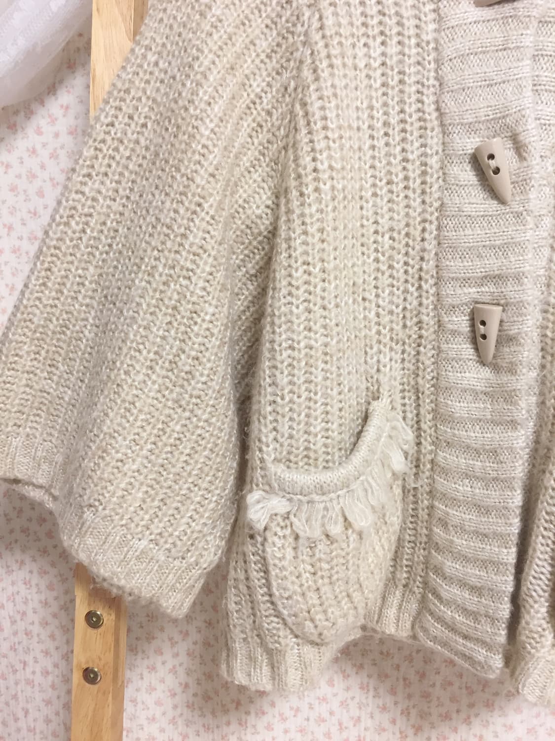 빈티지 모리걸 떡볶이 후드 가디건 상품이미지4