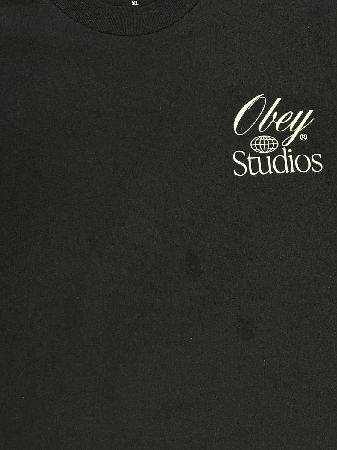 희귀) 오베이 OBEY 스튜디오 월드와이드 반팔 티셔츠 블랙 상품이미지5