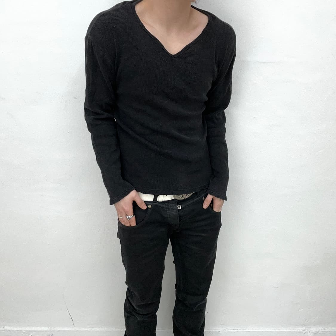 Avirex v neck long sleeve 상품이미지1