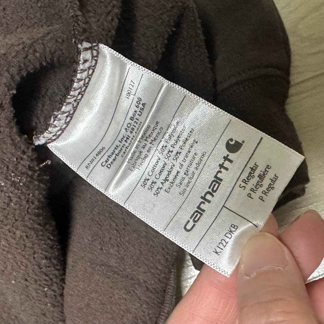 칼하트 브라운 후드집업 상품이미지3