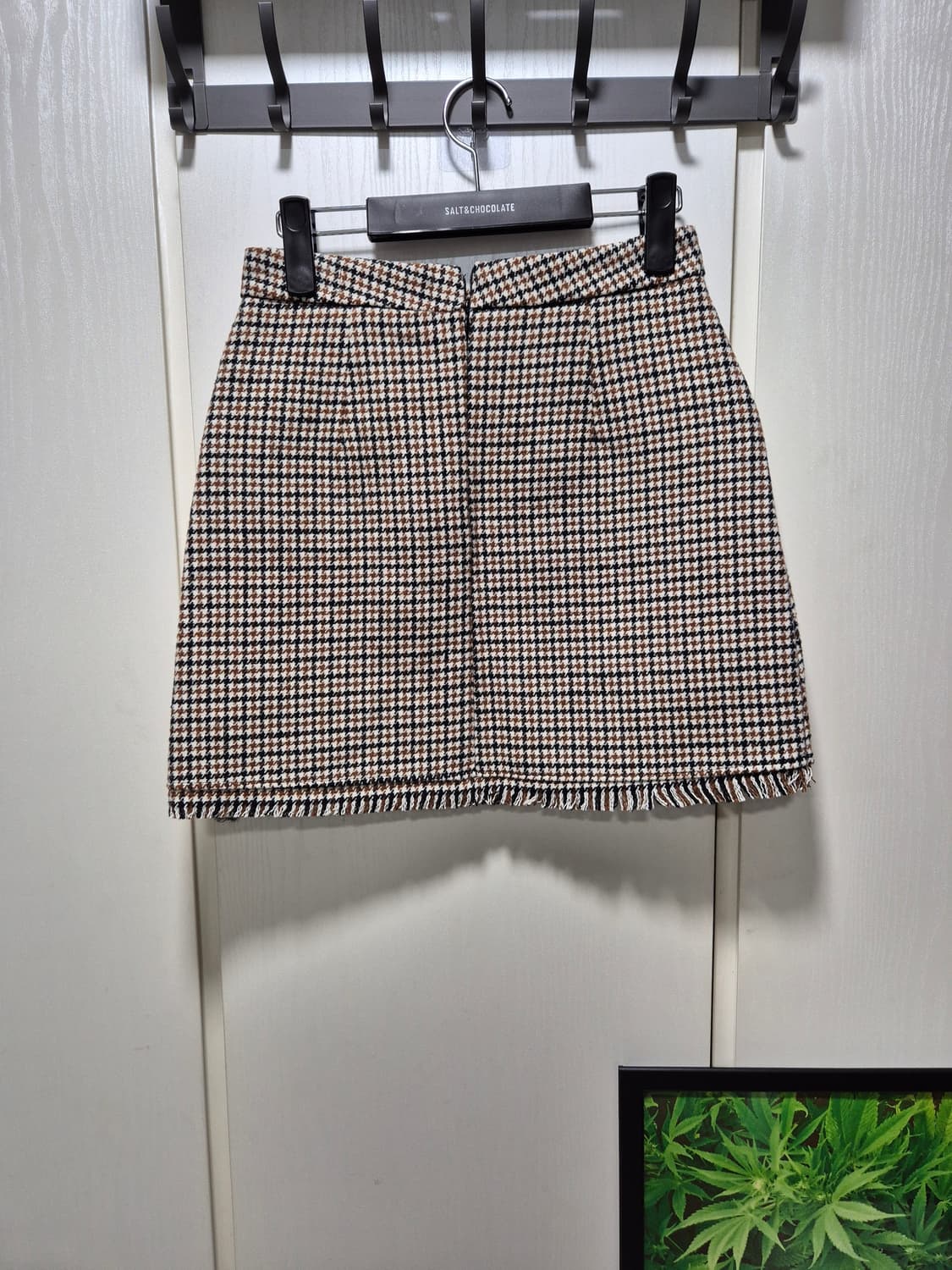 (세일)(새상품)NAIN 나인 체크 패턴 미니 스커트 상품이미지10
