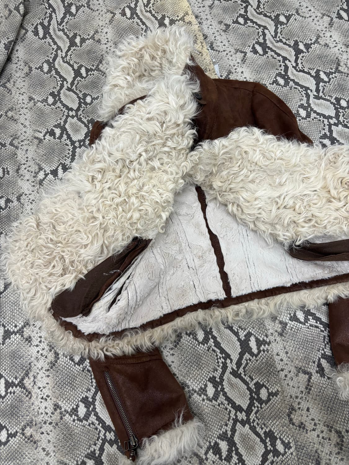 00‘s High Neck Button Sheep Fur&Leather  상품이미지6