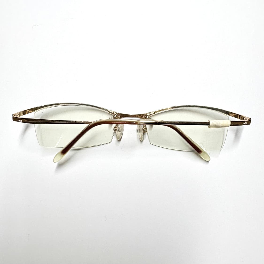 빈티지 안경 골드 프레임 쉴드형 모델 상품이미지6