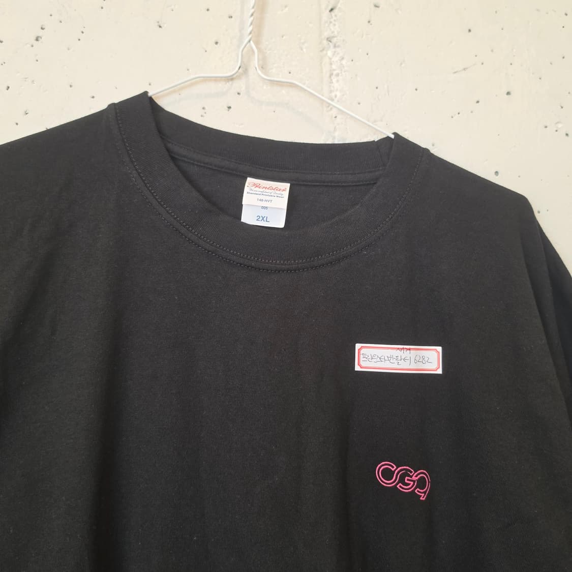 프린트스타 블랙 프린팅 반팔티 XL~2XL 새상품 상품이미지2