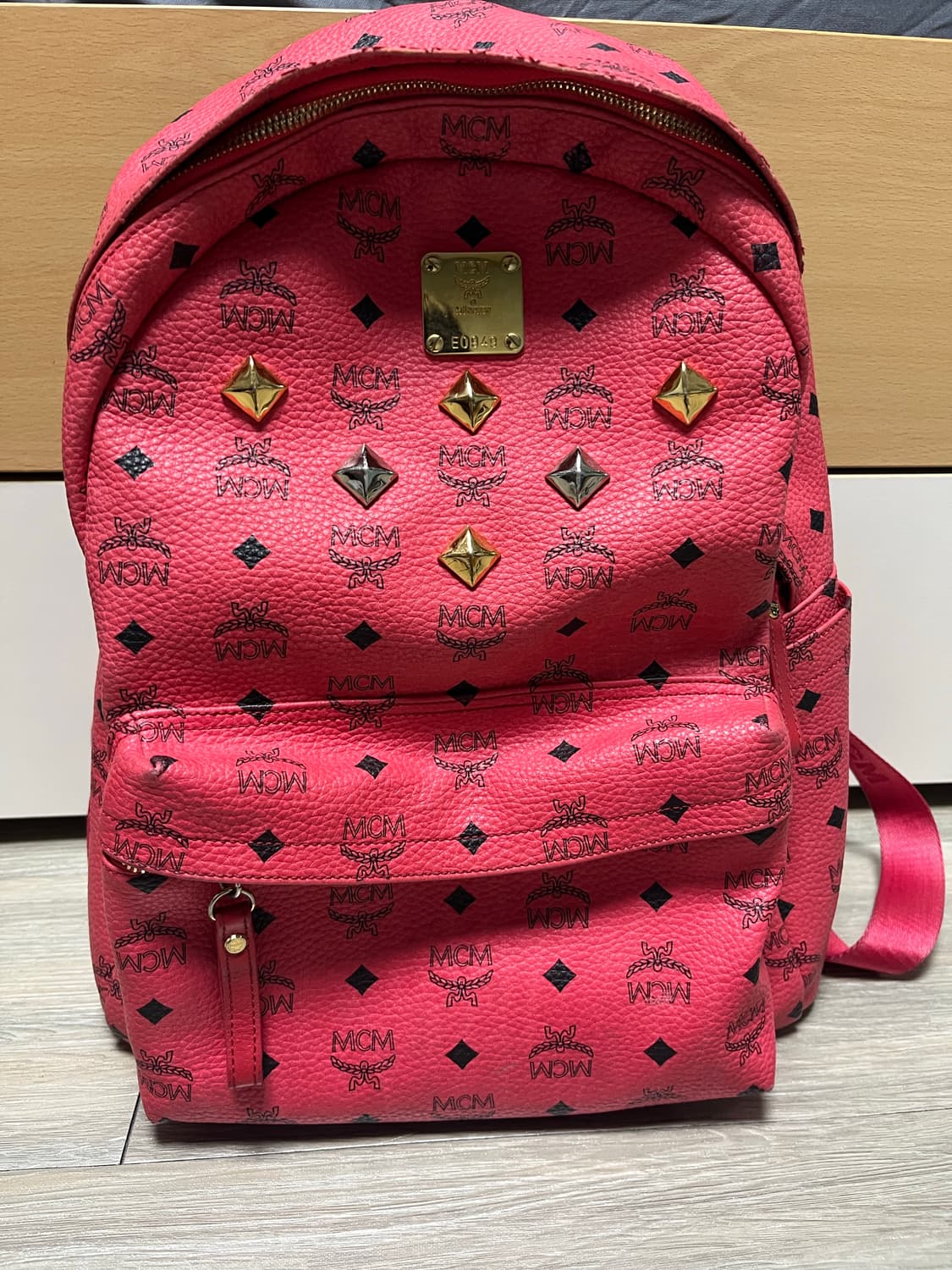 MCM 비세토스백팩 레드 상품이미지1