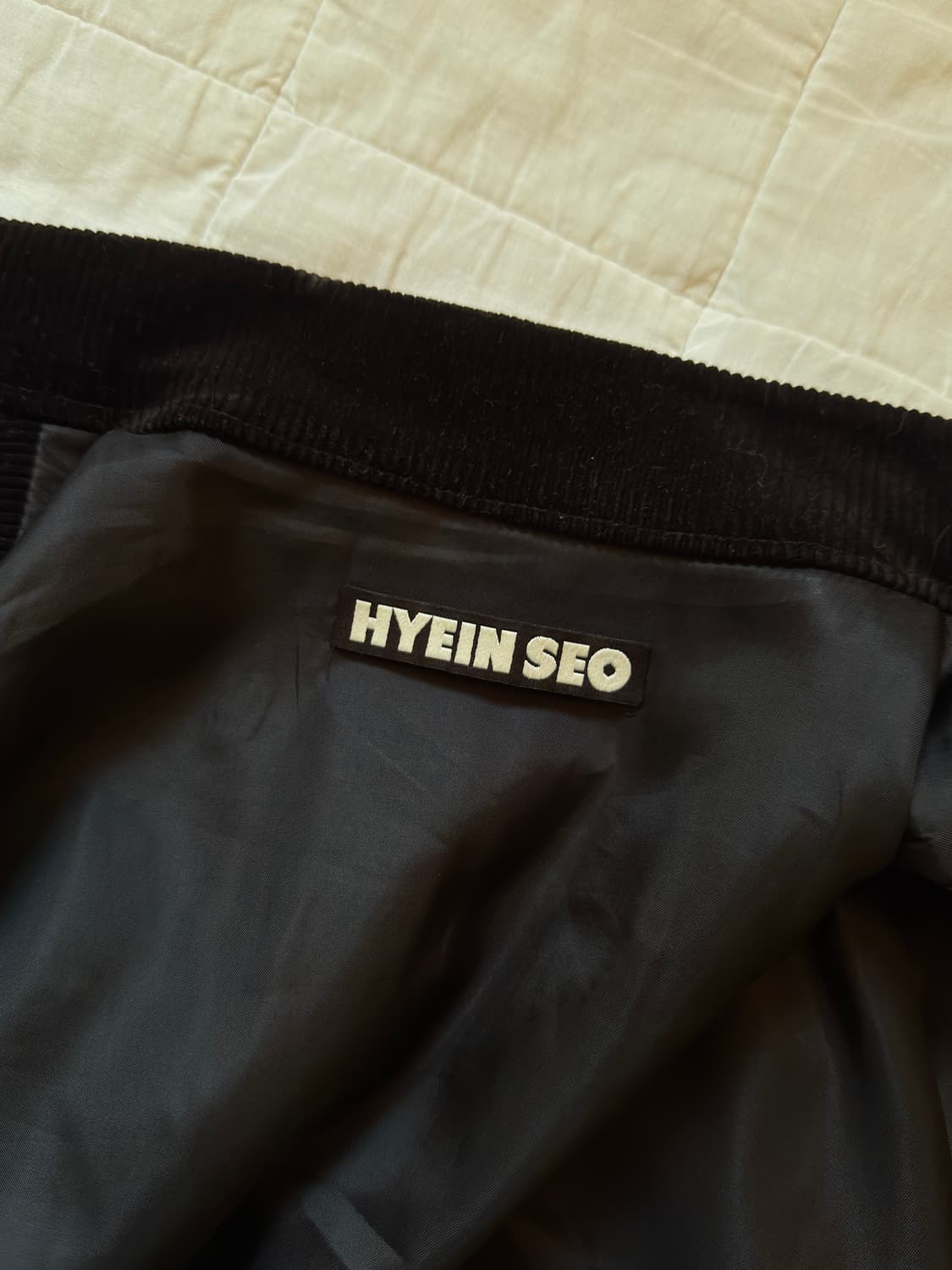 혜인서 크롭 코듀로이 바이커 자켓 상품이미지6