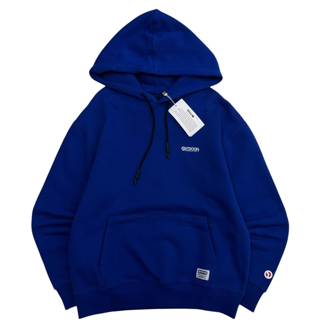 아웃도어 패치로고 블루 후드 S 상품이미지2