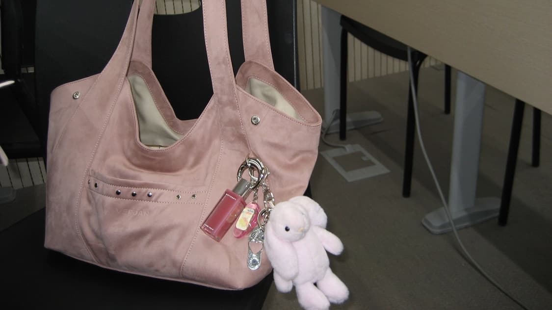 버던 투웨이 핑크 스웨이드 백 상품이미지1