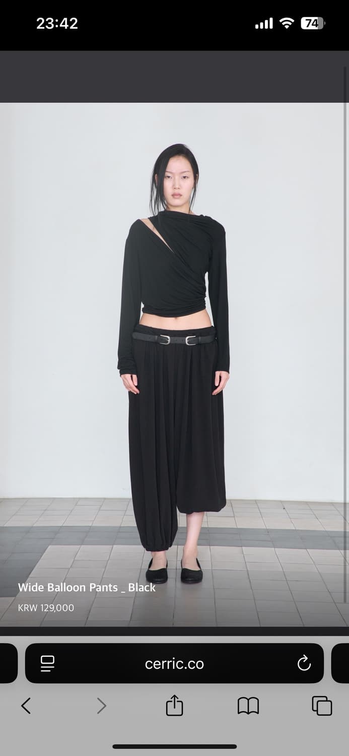 Cerric 와이드 벌룬 팬츠  상품이미지1