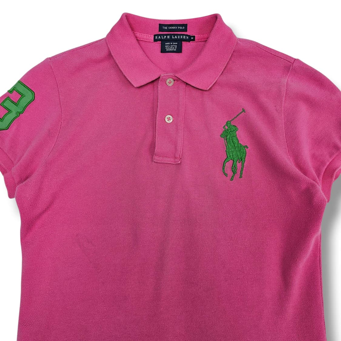 M POLO 폴로 랄프로렌 빅포니 피케 셔츠 핑크 상품이미지3
