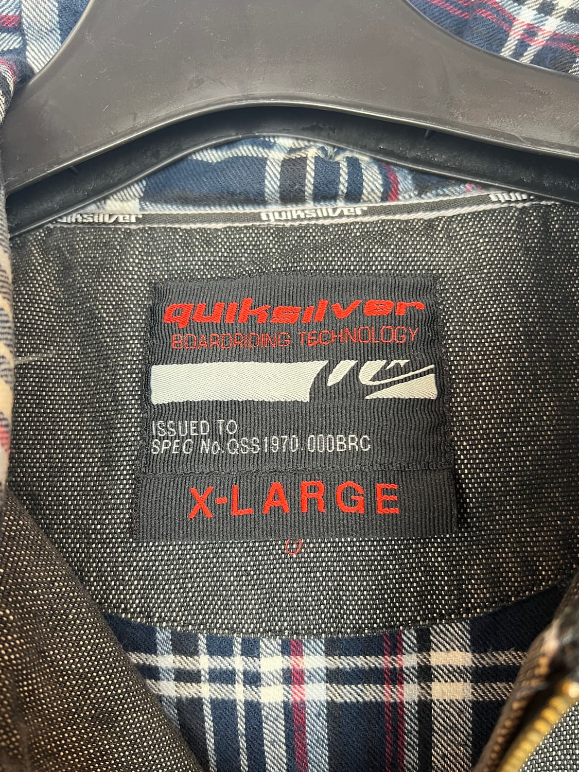 Quiksilver 오버핏 후드 데님 자켓 XL 상품이미지3