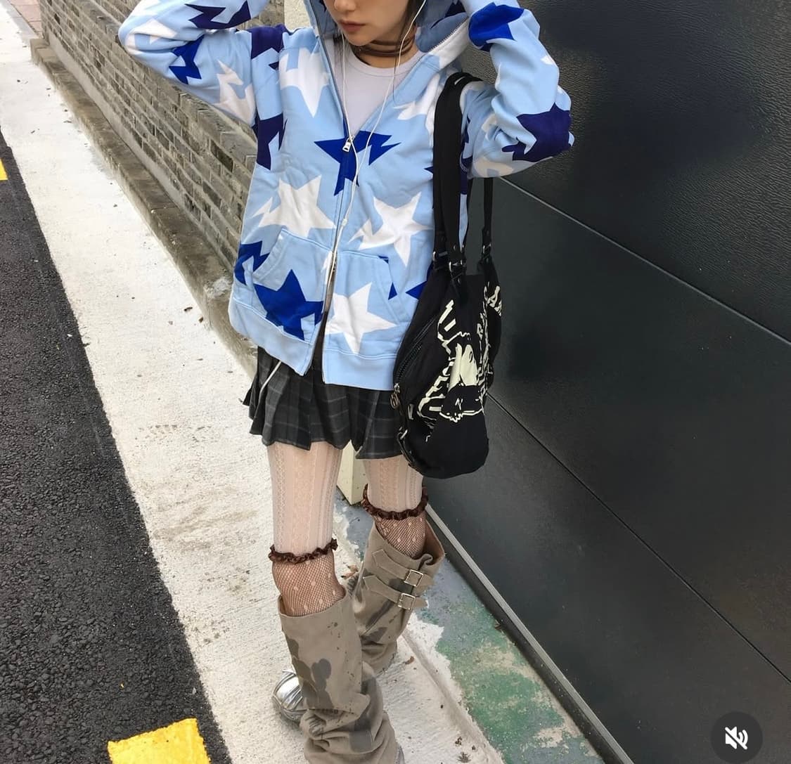 베이프 스타 후드집업 소라 / 블루 상품이미지2