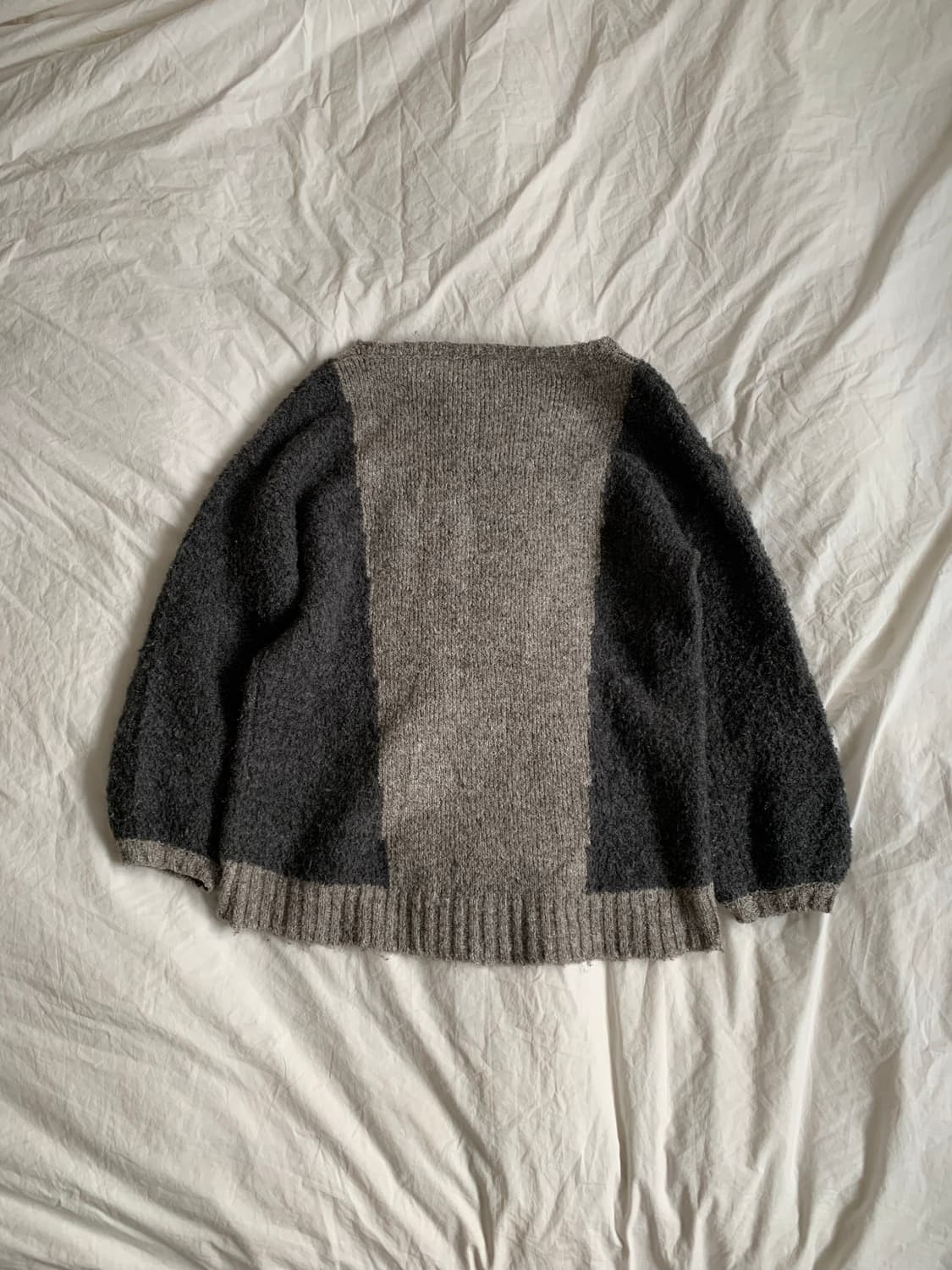 배색 보들 니트 상품이미지5