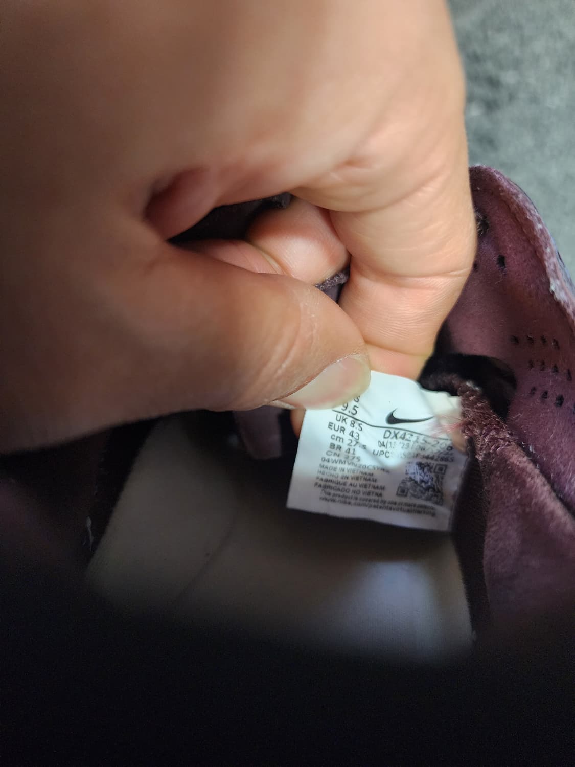 나이키 아바로버 버건디 275사이즈 상품이미지3