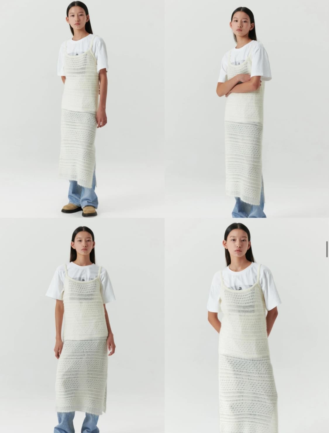 르바(LEVAR)  Mohair Skashi Layered Knitted 상품이미지1