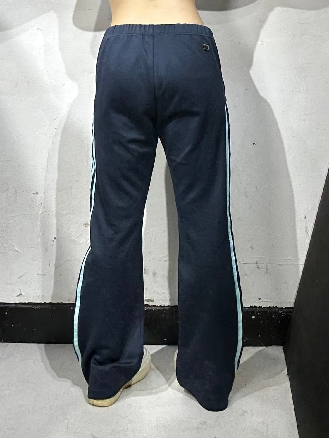 아디다스 네이비 소라 삼선 세미 부츠컷 트레이닝 팬츠 추리닝 바지 L 상품이미지3