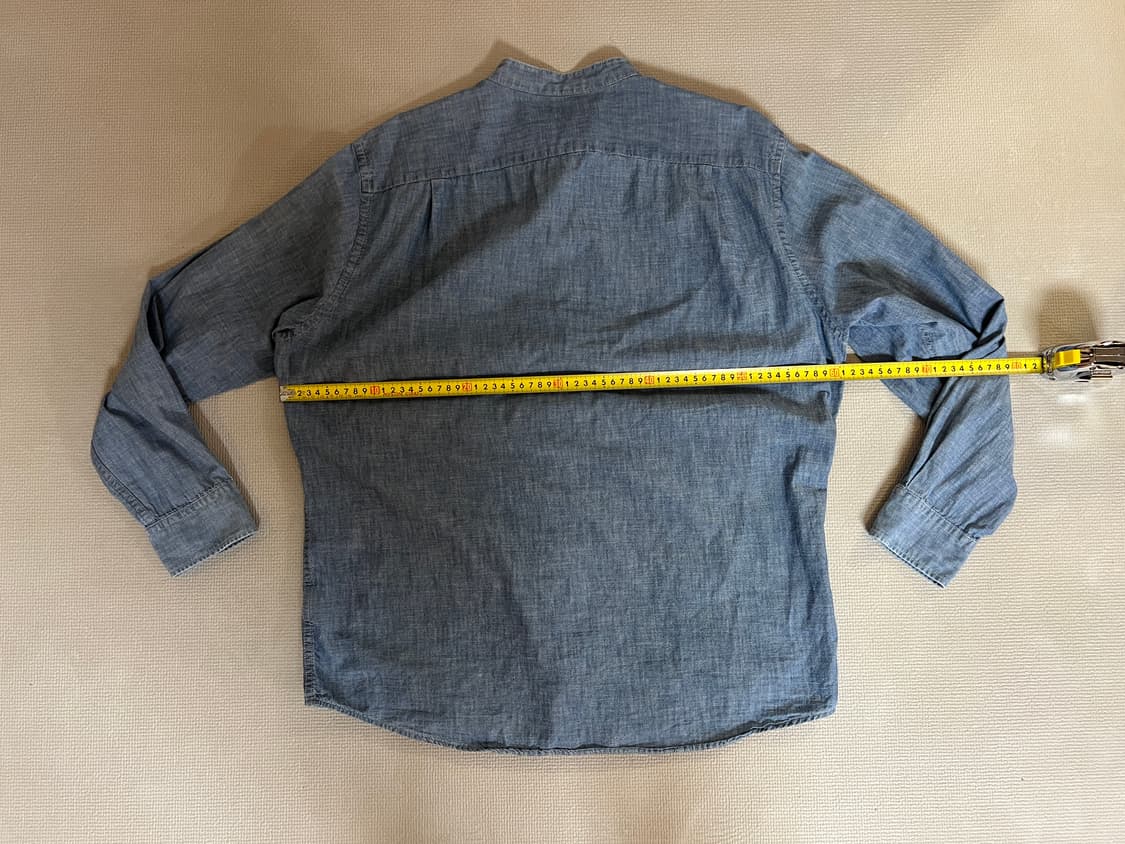 무료배송 - 유니클로 차이나넥 긴팔셔츠(블루) XL 상품이미지5