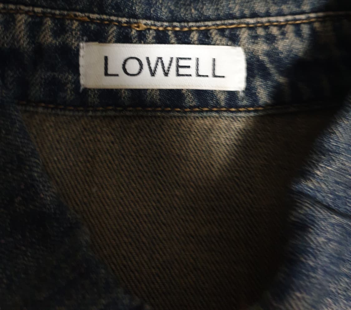 LOWELL 빈티지 워싱 웨스턴 반팔 데님셔츠 (XXL) 상품이미지3