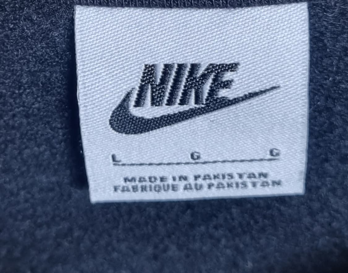 L ) 나이키 블랙 멀티로고 기모 맨투맨 상품이미지3