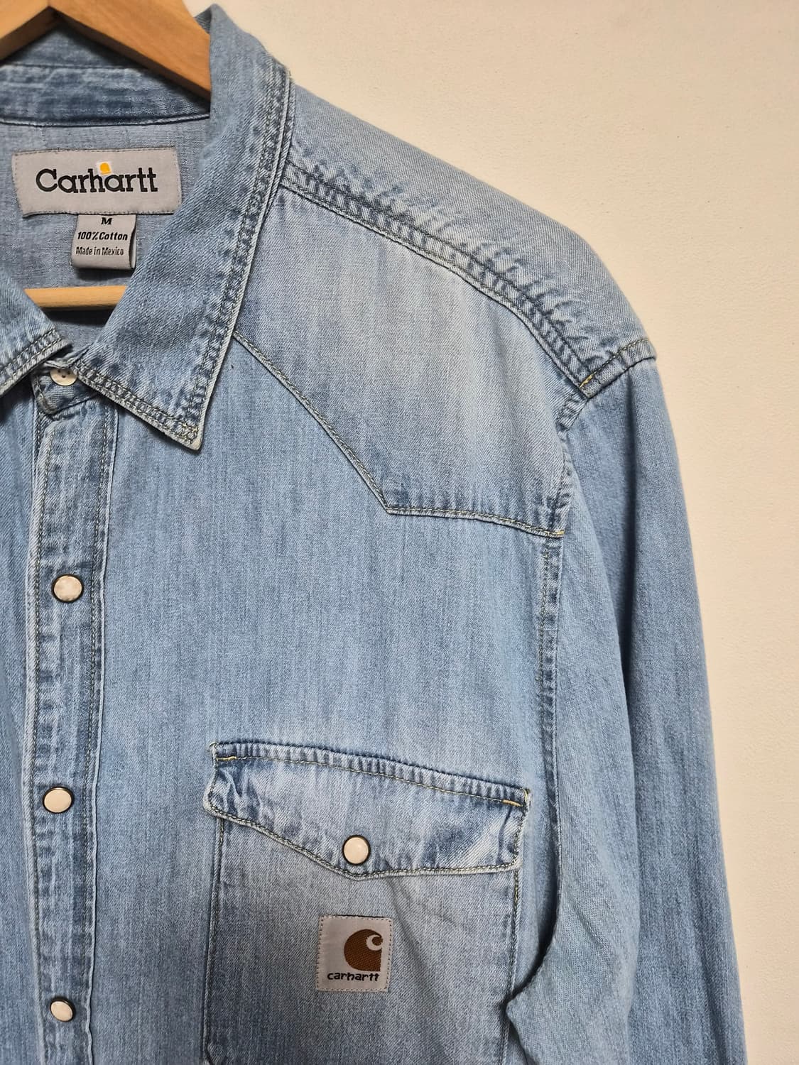 칼하트Carhartt 데님 웨스턴 셔츠 M - S242 상품이미지3