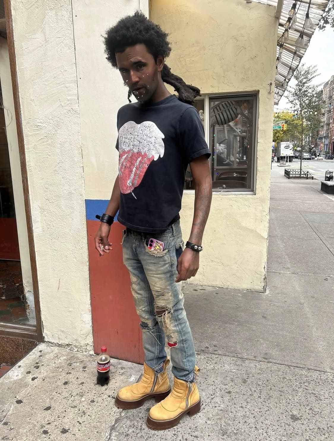 os)크롬하츠 3버튼 레더팔찌 상품이미지5