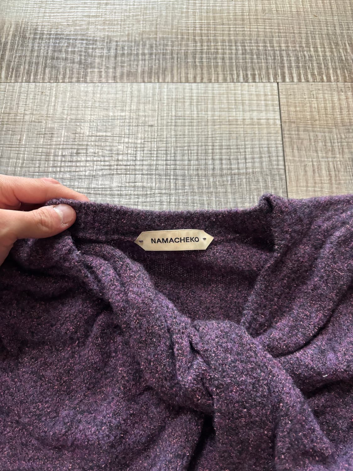 나마체코 노티드 가디건 namacheko knotted cardigan 상품이미지3