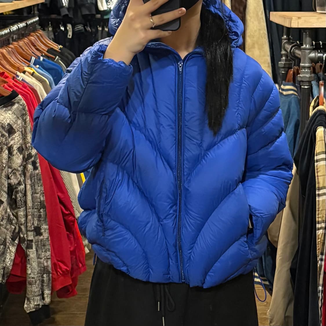 [HI] VTG 후드 경량 패딩 상품이미지2