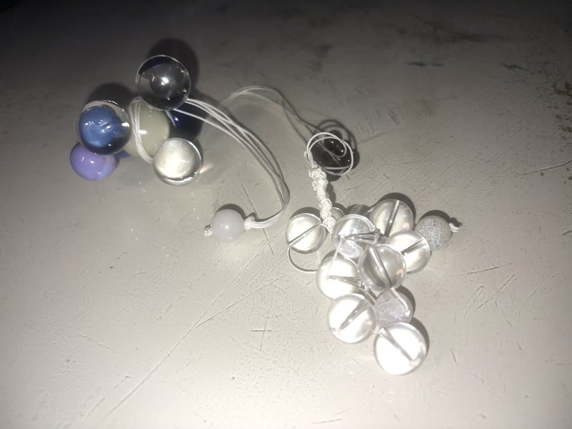 유리 포도송이 볼드 목걸이 glass grapefruit necklace 상품이미지5