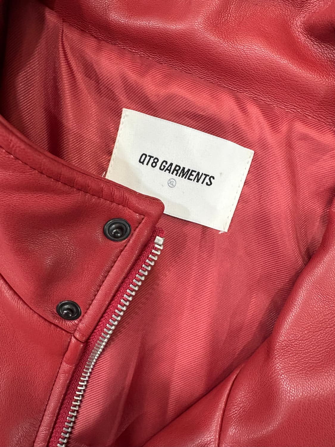 큐티에잇 가먼츠 레더 봄버자켓 상품이미지3