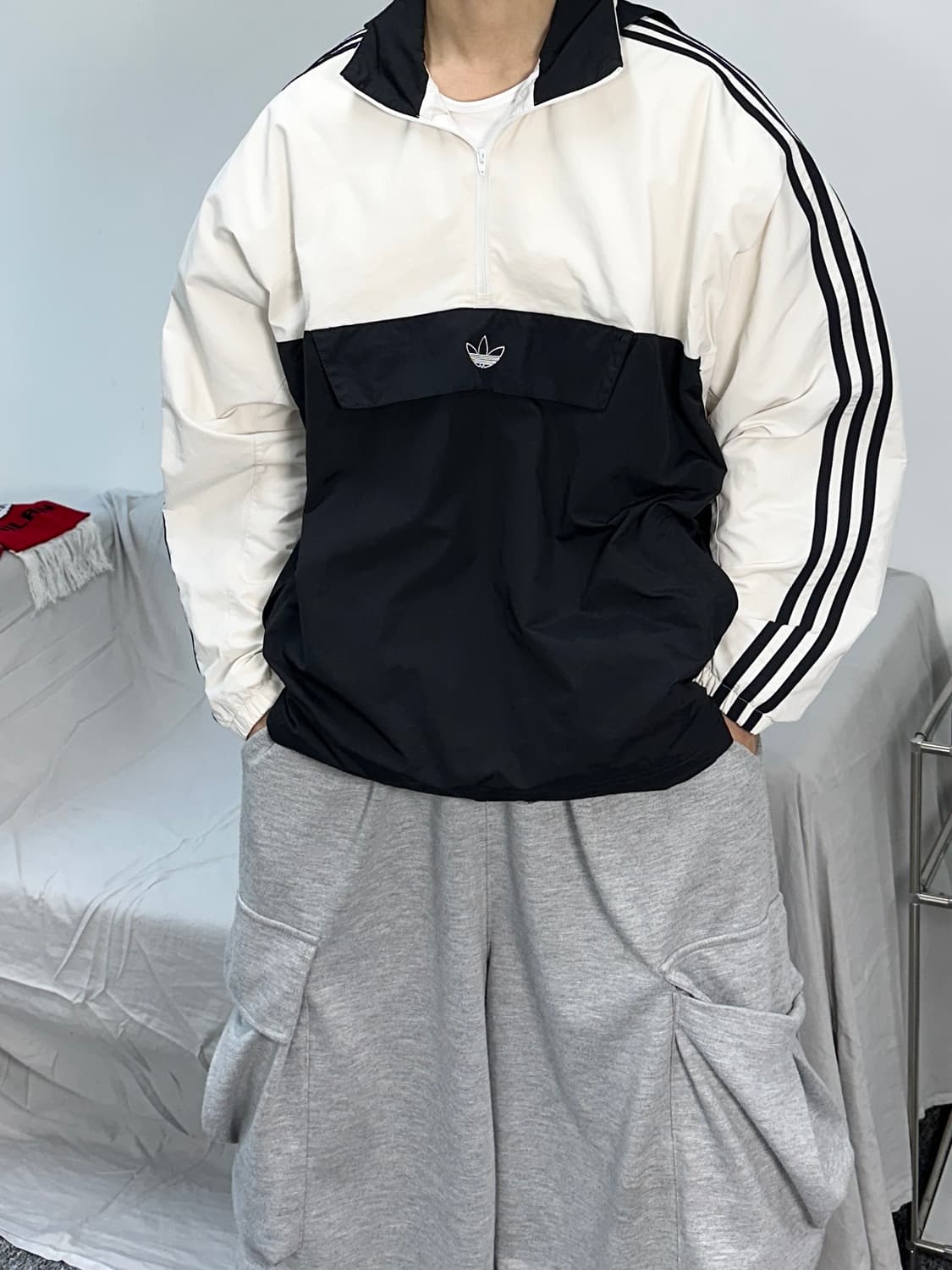 아디다스 파이어버드 오레오 바람막이 아노락 L 상품이미지1