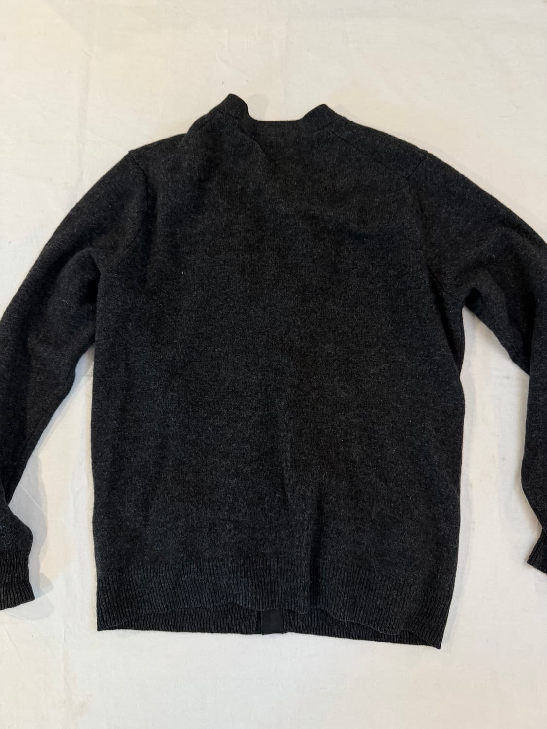 80s CHEMISE 라코스테 빈티지 그레이 울 가디건 상품이미지3