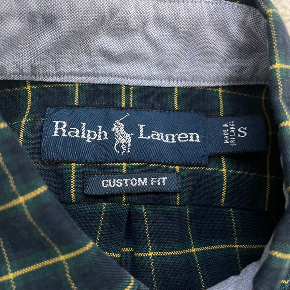폴로 랄프로렌 포니 로고 체크 셔츠 그린 상품이미지3