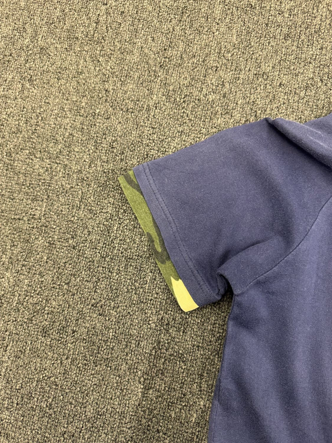 M)Japanese vintage 프린팅 카모 레이어드 네이비 반팔 상품이미지4