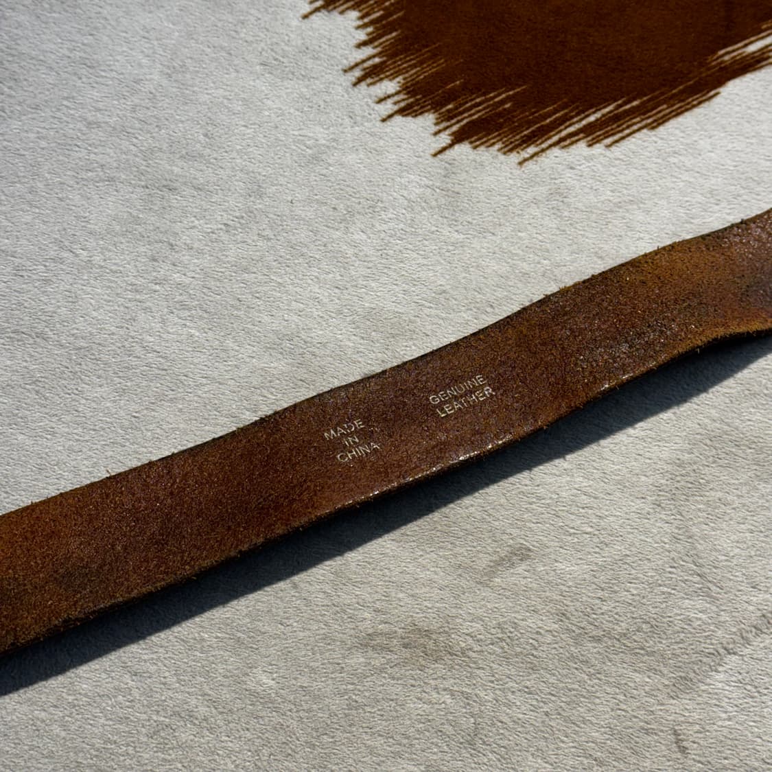 소가죽 웨스턴 벨트 브라운 (OS) 카우하이드 상품이미지4