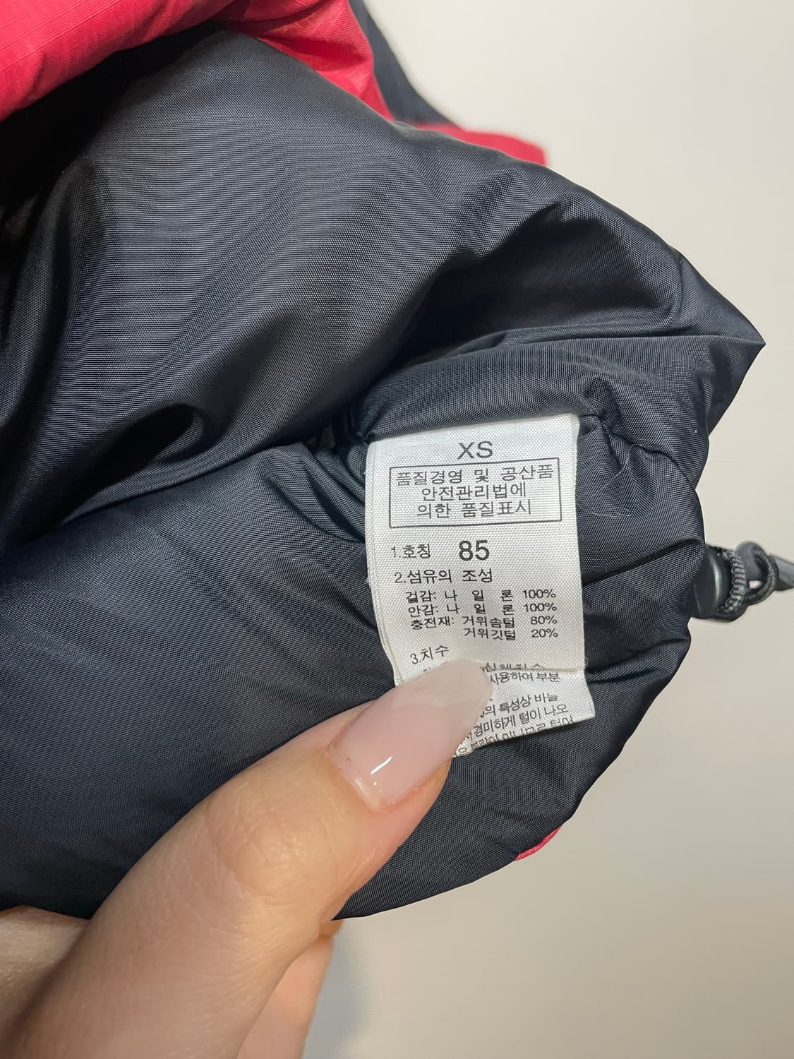 노스페이스 레드 패딩 조끼 상품이미지7