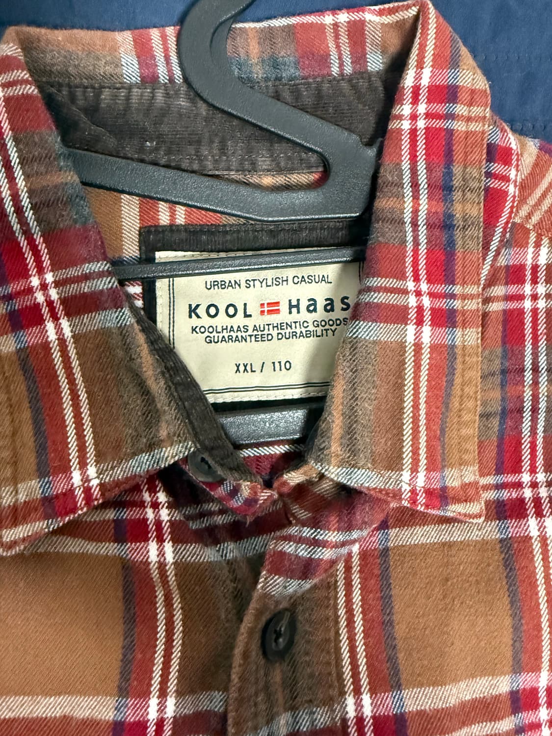 유럽 빈티지 Kool haas 체크 셔츠 상품이미지2