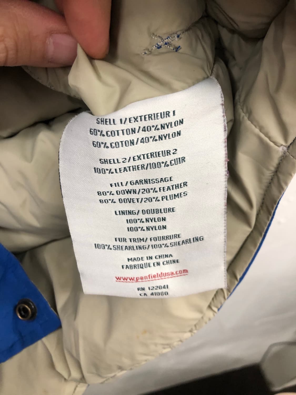 트레일 웨어 by 펜필드 베스트 다운 상품이미지4