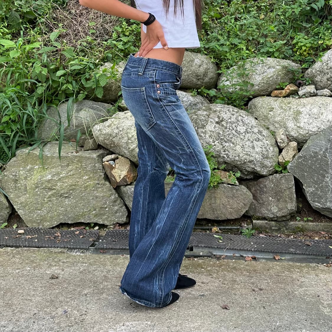 Thunder washing bootscut jeans 상품이미지2