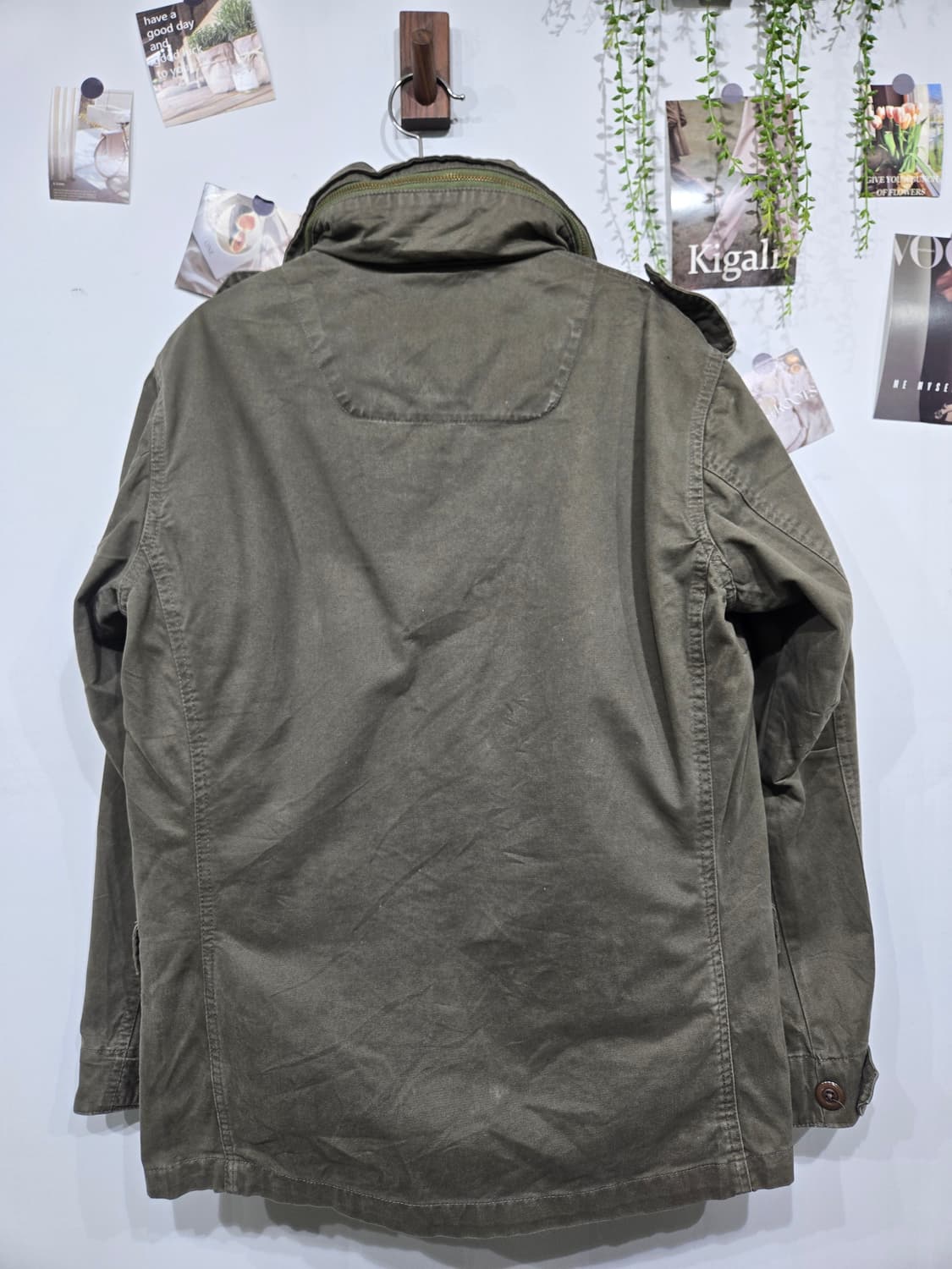 아비렉스 카키색 야상 밀리터리 자켓 상품이미지4